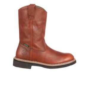 GEORGIA HOMELAND STEEL TOE WATERPROOF WELLINGTON BOOTS NWOT